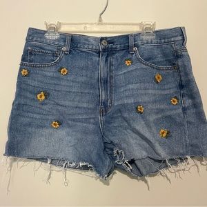 American Eagle Embroidered Shorts Size 12